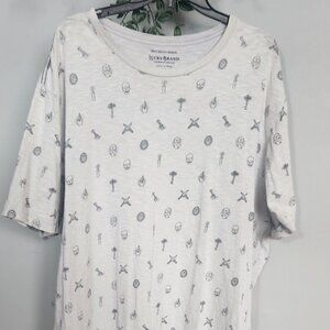 Limited Washed-Worn Skull and Dagger Print